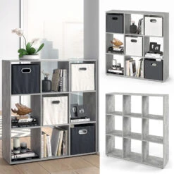 Raumteiler "Nove" Beton 104 X 108 Cm Vicco 11 Raumteiler "Nove" Beton 104 X 108 Cm Vicco -Vicco m625 02 ol