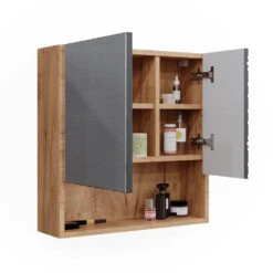 Badspiegelschrank "Irma" Eiche/Anthrazit Vicco 15 Badspiegelschrank "Irma" Eiche/Anthrazit Vicco -Vicco m6368 07 ol