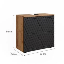 Waschbeckenunterschrank "Irma" Eiche/Anthrazit Vicco -Vicco m6369 03 ol