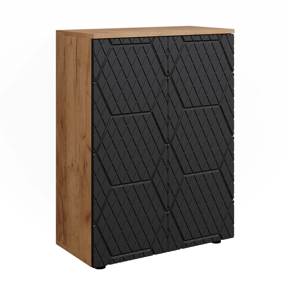 Badschrank "Irma" 60 X 81 Cm Eiche/Anthrazit 3 Badschrank "Irma" 60 X 81 Cm Eiche/Anthrazit