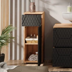 Midischrank "Irma" 1 Schublade 2 Fächer Eiche/Anthrazit Vicco -Vicco m6375 05 ol