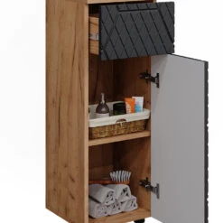 Midischrank "Irma" 1 Schublade 2 Fächer Eiche/Anthrazit Vicco -Vicco m6375 06 ol