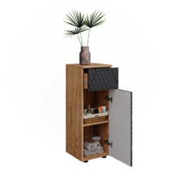 Midischrank "Irma" 1 Schublade 2 Fächer Eiche/Anthrazit Vicco -Vicco m6375 07 ol