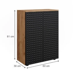 Midischrank "Irma" Anthrazit/Eiche 60 X 81 Cm Vicco -Vicco m6388 03 ol