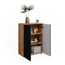 Midischrank "Irma" Anthrazit/Eiche 60 X 81 Cm Vicco -Vicco m6388 07 ol