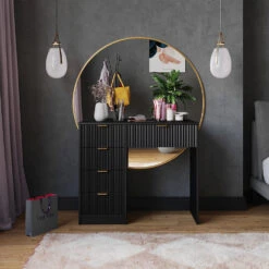 Schminktisch "Letti" Schwarz Kurz Vicco 12 Schminktisch "Letti" Schwarz Kurz Vicco -Vicco m6403 04 ol