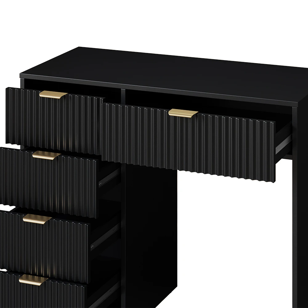 Schminktisch "Letti" Schwarz Kurz Vicco 7 Schminktisch "Letti" Schwarz Kurz Vicco – Bild 6