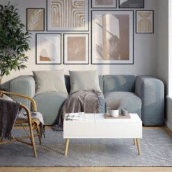 Couchtisch "Riga" 100 X 50 Cm Ausziehbar Vicco -Vicco m6412 04 ol