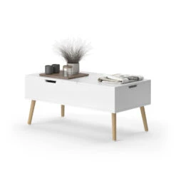 Couchtisch "Riga" 100 X 50 Cm Ausziehbar Vicco -Vicco m6412 07 ol