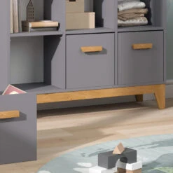 Regal "Malia" Grau/Eiche Mit 3 Schubladen Vicco 14 Regal "Malia" Grau/Eiche Mit 3 Schubladen Vicco -Vicco m6417 05 ol