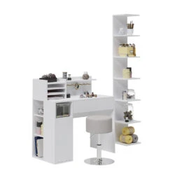 Basteltisch Weiß Mit Hocker Und Regal "Paolo" Vicco -Vicco m6452 07 ol