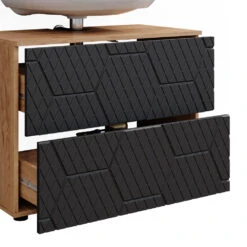 Badmöbelset "Irma" Eiche/Anthrazit 5-teilig Vicco -Vicco m6495 06 ol