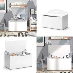 Spielzeugtruhe "Arno" Weiß Vicco -Vicco m6544 08 ol