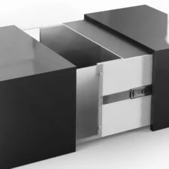 Couchtisch "Dandy" Schwarz Hochglanz 71 X 31.5 Cm Vicco -Vicco m 1816 05 ol