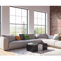 Couchtisch "Dandy" Schwarz Hochglanz 71 X 31.5 Cm Vicco -Vicco m 1816 08 ol