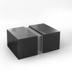 Couchtisch "Dandy" Schwarz Hochglanz 71 X 31.5 Cm Vicco -Vicco m 1816 10 ol