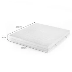 Kaltschaummatratze Weiß 180 X 200 Cm 20cm Höhe Vitalispa 12 Kaltschaummatratze Weiß 180 X 200 Cm 20cm Höhe Vitalispa -Vicco ma32 33 180cm 03 ol