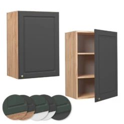 Hängeschrank "Fame-Line" Anthrazit-Gold/Goldkraft Eiche 50 Cm Vicco 11 Hängeschrank "Fame-Line" Anthrazit-Gold/Goldkraft Eiche 50 Cm Vicco -Vicco mf317 lh2 gk ant 09 ol