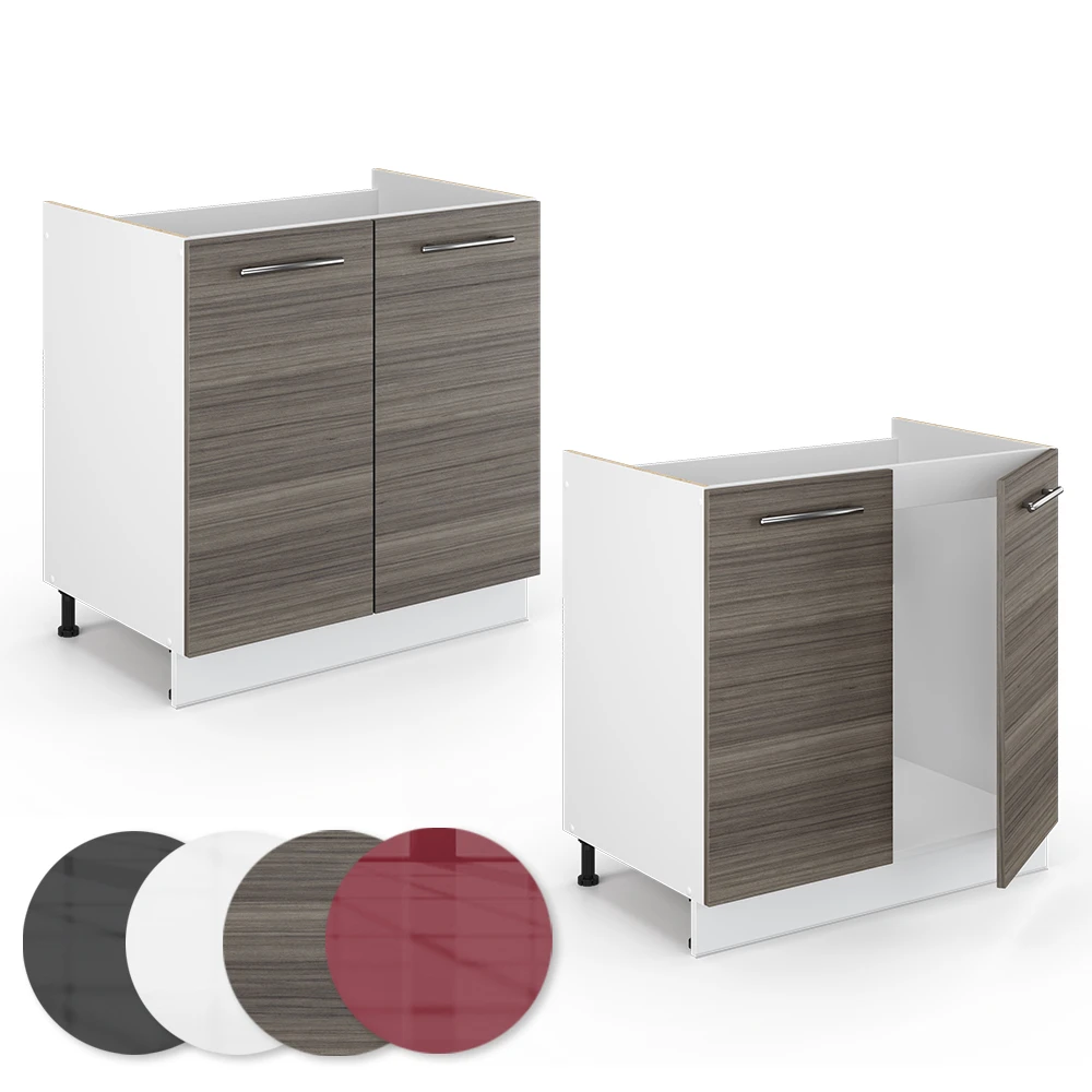 Spülenunterschrank "Fame-Line" 80cm Edelgrau/Weiß Vicco 7 Spülenunterschrank "Fame-Line" 80cm Edelgrau/Weiß Vicco – Bild 5