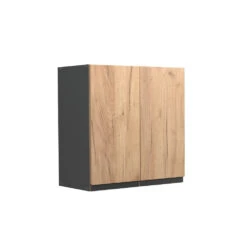 Hängeschrank "R-Line" Goldkraft Eiche/Anthrazit 60 Cm J-Shape Vicco