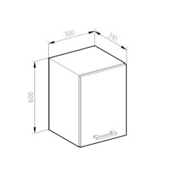 Hängeschrank "R-Line" Weiß Landhaus/Weiß 30 Cm Vicco 10 Hängeschrank "R-Line" Weiß Landhaus/Weiß 30 Cm Vicco -Vicco mm57 wlh 03 ol