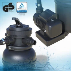 Sandfilteranlage Schwarz 7000 Liter/Stunde OK-Living -Vicco p13 06 ol