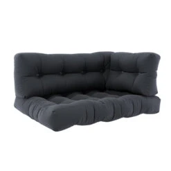 Palettenkissen Set "Flocken" Graphit 120 X 80 Cm 3 Teile Vicco