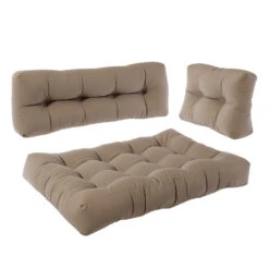 Palettenkissen Set "Flocken" Stone 120 X 80 Cm 3 Teile Vicco -Vicco pk102 07 ol