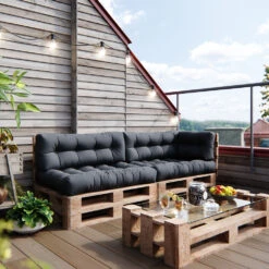 Palettenkissen Set "Flocken" Graphit 5 Teile Vicco 14 Palettenkissen Set "Flocken" Graphit 5 Teile Vicco -Vicco pk105 05 ol