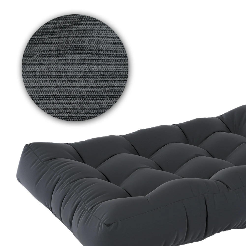 Palettenkissen Set "Flocken" Graphit 5 Teile Vicco 8 Palettenkissen Set "Flocken" Graphit 5 Teile Vicco – Bild 6