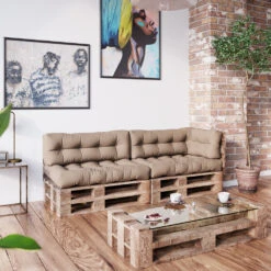 Palettenkissen Set "Flocken" Stone 5 Teile Vicco 13 Palettenkissen Set "Flocken" Stone 5 Teile Vicco -Vicco pk107 04 ol