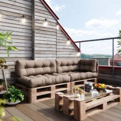 Palettenkissen Set "Flocken" Stone 5 Teile Vicco 14 Palettenkissen Set "Flocken" Stone 5 Teile Vicco -Vicco pk107 05 ol