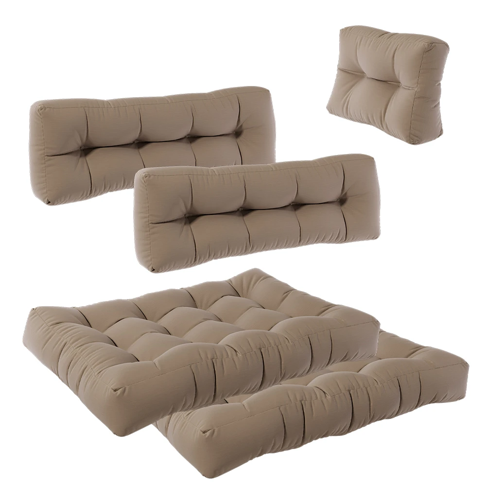 Palettenkissen Set "Flocken" Stone 5 Teile Vicco 9 Palettenkissen Set "Flocken" Stone 5 Teile Vicco – Bild 7