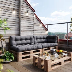 Palettenkissen Set "Flocken" Grau 5 Teile Vicco 14 Palettenkissen Set "Flocken" Grau 5 Teile Vicco -Vicco pk65 05 ol