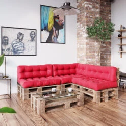 Palettenkissen Set "Flocken" Rot 7 Teile Vicco 13 Palettenkissen Set "Flocken" Rot 7 Teile Vicco -Vicco pk70 04 ol