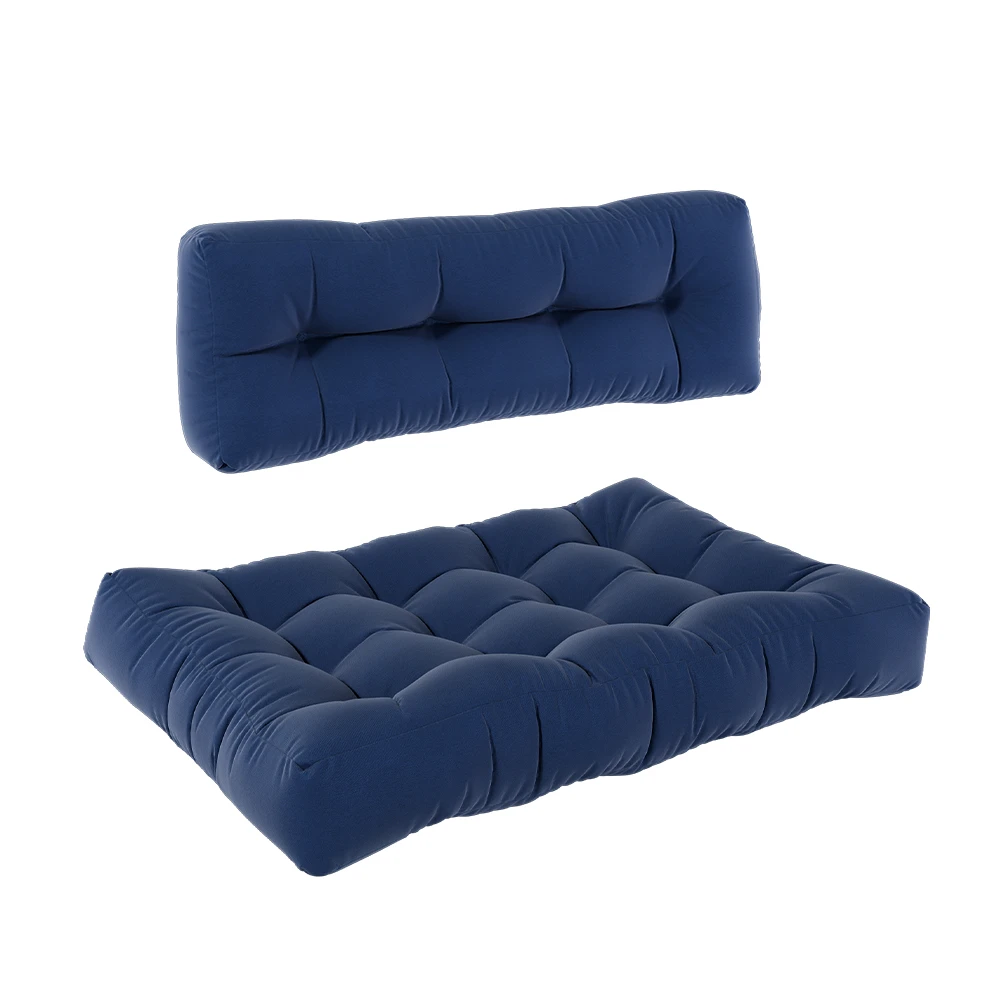 Palettenkissen Set "Flocken" Blau 120 X 80 Cm 2 Teile Vicco 9 Palettenkissen Set "Flocken" Blau 120 X 80 Cm 2 Teile Vicco – Bild 7