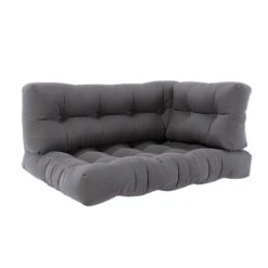 Palettenkissen Set "Flocken" Grau 120 X 80 Cm 3 Teile Vicco