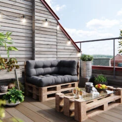 Palettenkissen Set "Flocken" Grau 120 X 80 Cm 3 Teile Vicco 14 Palettenkissen Set "Flocken" Grau 120 X 80 Cm 3 Teile Vicco -Vicco pk88 05 ol 1