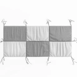 Bettrückwand "Wiki" 160x72cm Grau/Weiß VitaliSpa