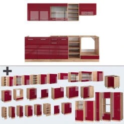 Küchenzeile "R-Line", Bordeaux Hochglanz/Goldkraft Eiche, 240 Cm Ohne Arbeitsplatte, Vicco 14 Küchenzeile "R-Line", Bordeaux Hochglanz/Goldkraft Eiche, 240 Cm Ohne Arbeitsplatte, Vicco -Vicco 20231124 m4871 06 ol