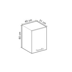 Hängeschrank "R-Line" Bordeaux Hochglanz/Anthrazit 40 Cm Vicco -Vicco 20231124 mm177 oxrothgl 03 ol