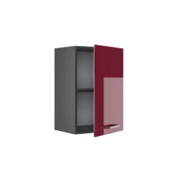 Hängeschrank "R-Line" Bordeaux Hochglanz/Anthrazit 40 Cm Vicco -Vicco 20231124 mm177 oxrothgl 07 ol