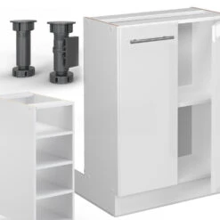 Kücheninsel "Fame-Line" Weiß Hochglanz/Weiß 90 Cm Ohne Arbeitsplatte Vicco 13 Kücheninsel "Fame-Line" Weiß Hochglanz/Weiß 90 Cm Ohne Arbeitsplatte Vicco -Vicco 20231401 m5081 05 ol