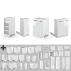 Kücheninsel "Fame-Line" Weiß Hochglanz/Weiß 90 Cm Ohne Arbeitsplatte Vicco 14 Kücheninsel "Fame-Line" Weiß Hochglanz/Weiß 90 Cm Ohne Arbeitsplatte Vicco -Vicco 20231401 m5081 06 ol