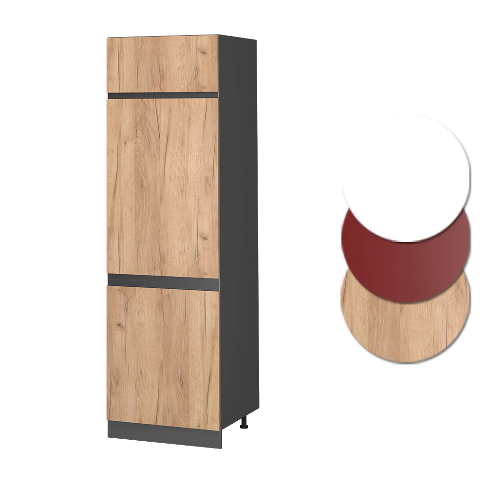 Kühlumbauschrank "R-Line" Goldkraft Eiche/Anthrazit 60 Cm J-Shape Vicco 8 Kühlumbauschrank "R-Line" Goldkraft Eiche/Anthrazit 60 Cm J-Shape Vicco – Bild 6