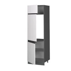 Kühlumbauschrank "R-Line" Weiß/Anthrazit 60 Cm J-Shape Vicco -Vicco 20232823 mm183 ant wjs 07 ol