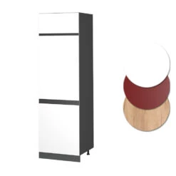 Kühlumbauschrank "R-Line" Weiß/Anthrazit 60 Cm J-Shape Vicco -Vicco 20232823 mm183 ant wjs 09 ol