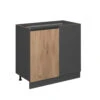 Eckschrank "R-Line" Goldkraft Eiche/Anthrazit 86 Cm J-Shape, Ohne Arbeitsplatte Vicco -Vicco 20232923 mm274 ant gkjs 01 ol