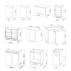 Eckküche "Fame-Line" Bordeaux Hochglanz/Eiche Gold 160 X 190 Cm Ohne Arbeitsplatte Vicco -Vicco 20233301 m4621 03 ol
