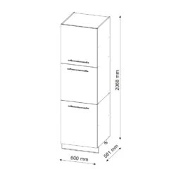 Herdumbauschrank "Fame-Line" Schwarz-Eiche Hochglanz/Goldkraft Eiche 60 Cm Vicco 9 Herdumbauschrank "Fame-Line" Schwarz-Eiche Hochglanz/Goldkraft Eiche 60 Cm Vicco -Vicco 20233323 mf491 dr gk s eiche 03 ol